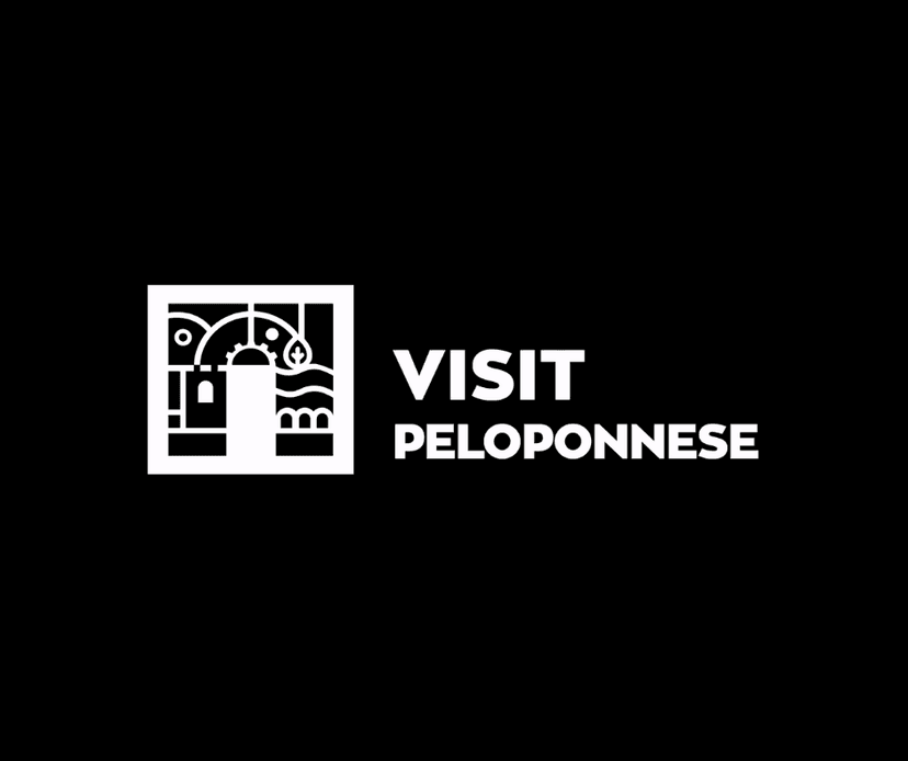 Visit Peloponnese Sub Brand Logo White
