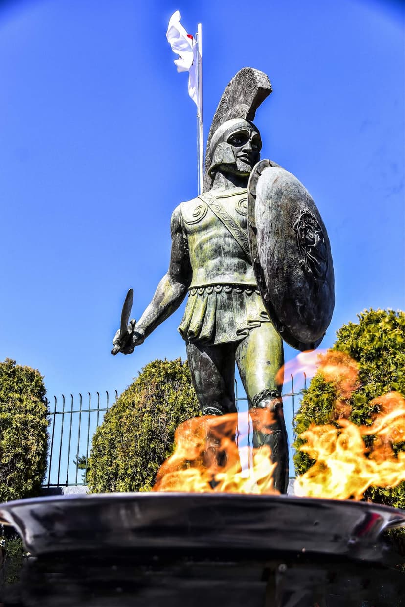 Visit Peloponnese Statue of King Leonidas Sparta